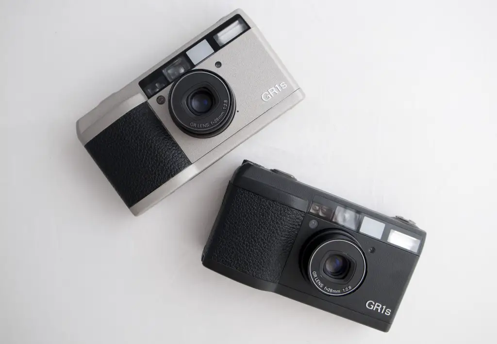 Ricoh GR1 compact film cameras